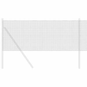 Svařovaný drátěný plot 100 x 0,6 m PVC Šedá - obrázek 3