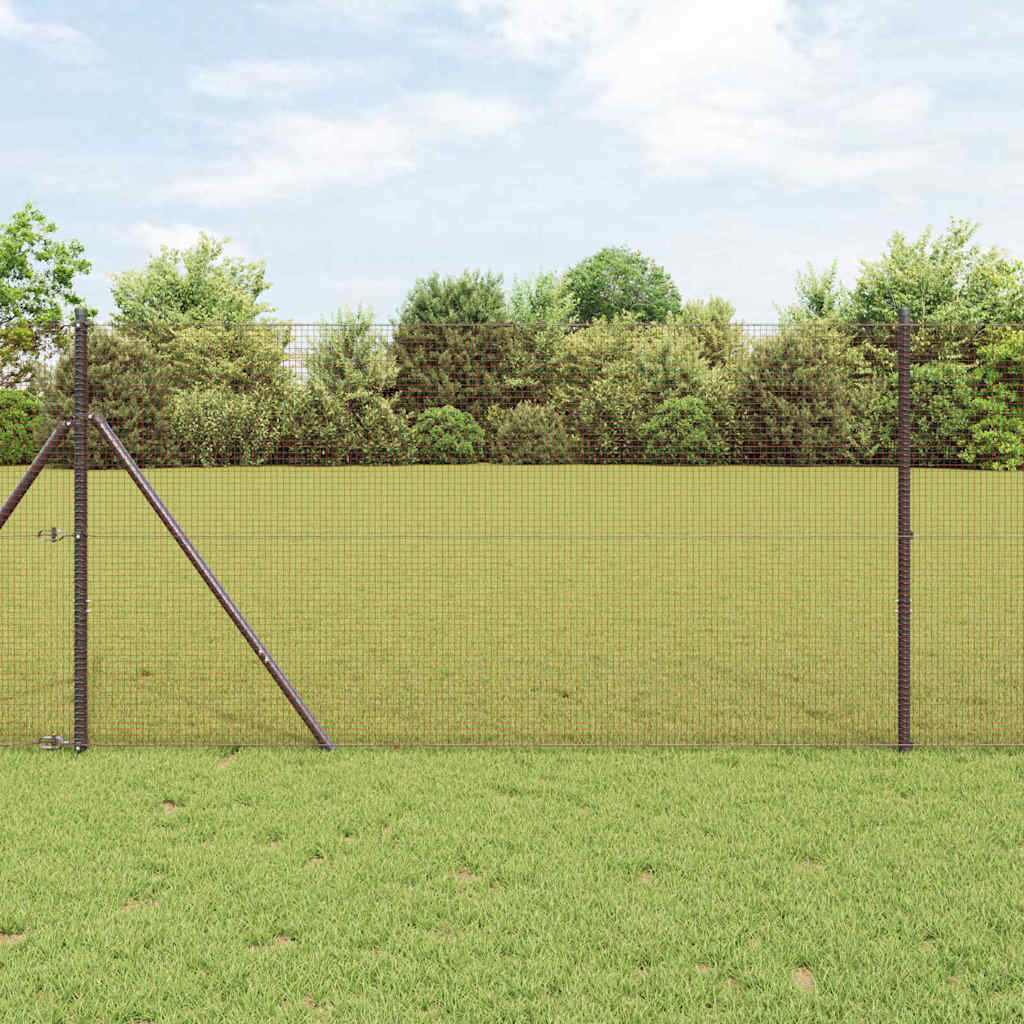 Svejset Trådhegn Rød 1,5 x 25 m