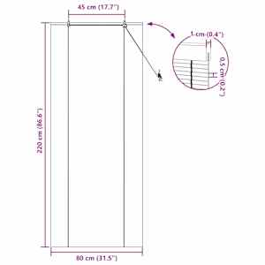 Roleta Hnědá 80 x 220 cm Bambus - obrázek 15