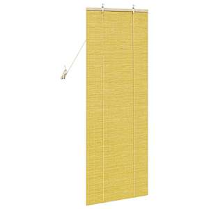 Roleta Žlutá 60 x 160 cm Bambus - obrázek 5
