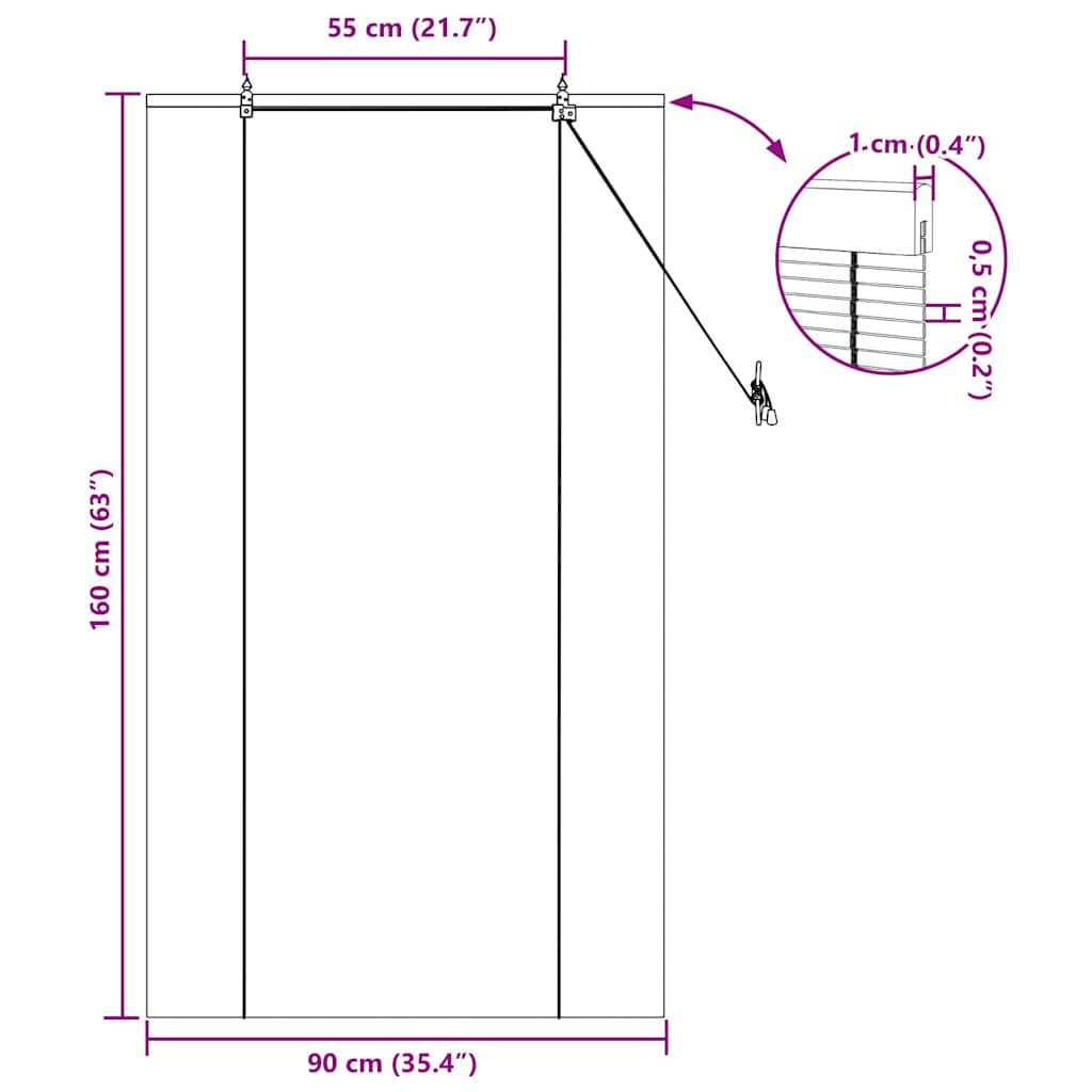 Roleta Příroda 90 x 160 cm Bambus - obrázek 15