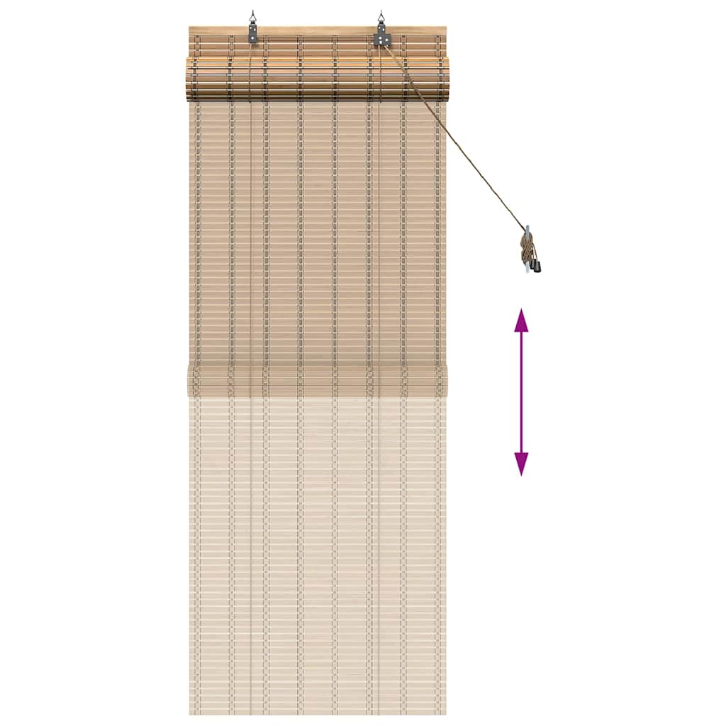 Raamrolgordijnen & Schaduwdoeken Licht Bruin 60 x 160 cm Bamboe image 13