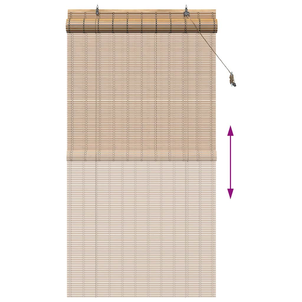 Raamrolgordijnen & Schaduwdoeken Licht Bruin 100 x 220 cm image 13