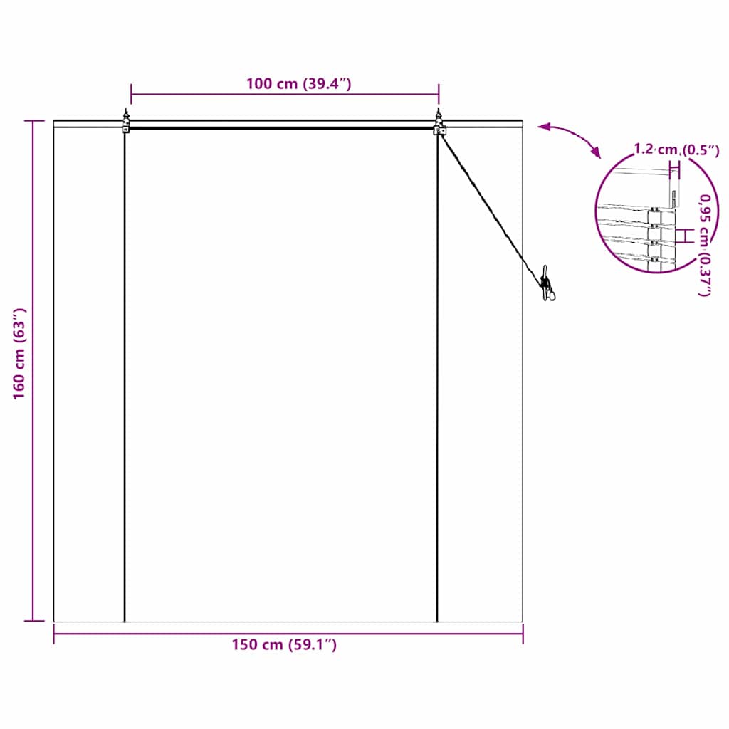 Roleta se záclonami Příroda 150 x 160 cm bambus - obrázek 15