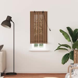 Roleta se záclonami Hnědá 60 x 220 cm bambus - obrázek 3