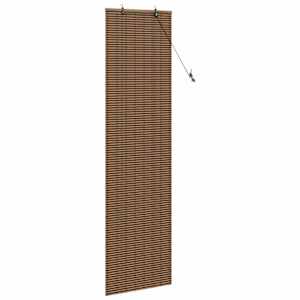 Roleta se záclonami Hnědá 60 x 220 cm bambus - obrázek 4