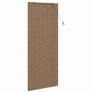 Roleta se záclonami Hnědá 90 x 220 cm bambus - obrázek 4