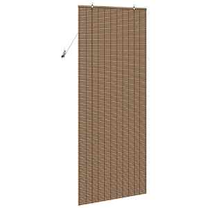 Roleta se záclonami Hnědá 90 x 220 cm bambus - obrázek 5