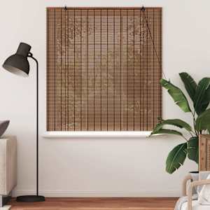 Roleta Hnědá 140 x 160 cm Bambus - obrázek 3