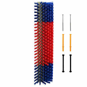 vidaXL Loomade harjad Punane ja Sinine 50 x 17 x 9 cm PP