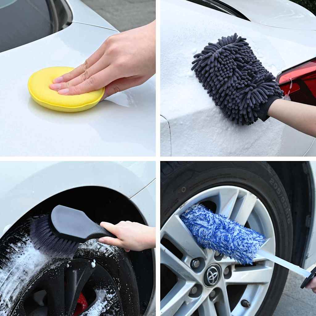 Thumbnail - vidaXL Auto-Reinigungsbürsten-Set 13 Teile Mehrfarbig