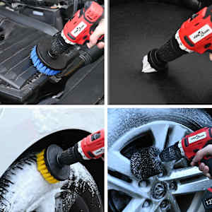 Komplet čopiča za avtomobil večbarvno poli ratan