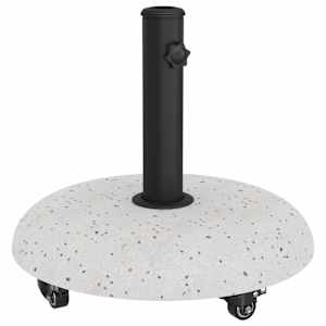 Základna pro slunečník Bílá Ø 45 x 40 cm betonová - obrázek 2