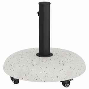 Základna pro slunečník Bílá Ø 45 x 40 cm betonová - obrázek 7