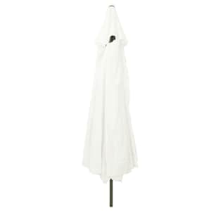 Zahradní slunečník Písková 394 x 394 x 248 cm Polyester a ocel - obrázek 2