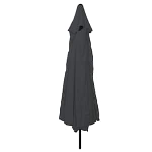 Zahradní slunečník Antracit 394 x 394 x 248 cm Polyester a ocel - obrázek 2