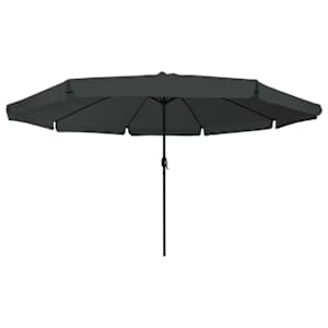 Zahradní slunečník Antracit 394 x 394 x 248 cm Polyester a ocel - obrázek 3