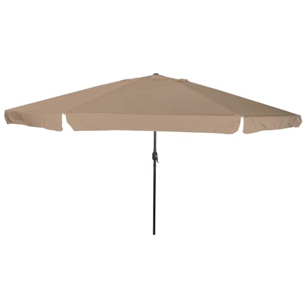vidaXL Aedapara 394 x 394 x 248 cm Pol&uuml;ester ja teras Pruunikashall