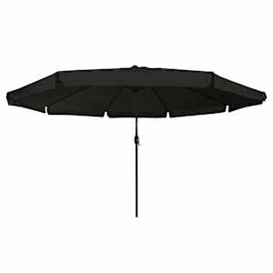 Zahradní slunečník Černá 394 x 394 x 248 cm Polyester a ocel - obrázek 3