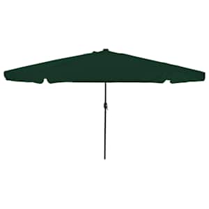 Zahradní slunečník Zelená 395 x 395 x 245 cm Polyester - obrázek 1