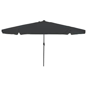 Zahradní slunečník Antracit 395 x 395 x 245 cm Polyester - obrázek 1
