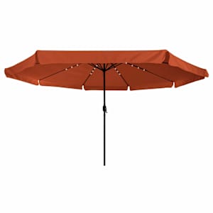 Zahradní slunečník Cihlová 395 x 395 x 245 cm Polyester - obrázek 3
