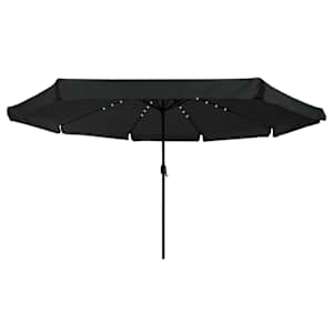 Zahradní slunečník Černá 395 x 395 x 245 cm Polyester - obrázek 3