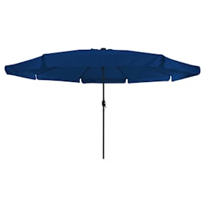 Zahradní slunečník 395 x 395 x 245 cm Polyester Kulatý Azurblau - obrázek 4