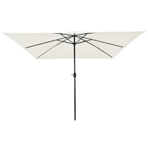 Zahradní slunečník Písková 295 x 295 x 245 cm Polyester a ocel - obrázek 2