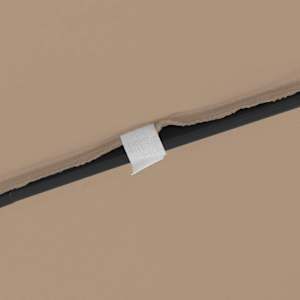 Zahradní slunečník Taupe 295 x 295 x 245 cm Polyester a ocel - obrázek 6