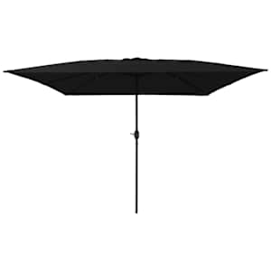 Zahradní slunečník Černá 295 x 295 x 245 cm Polyester a ocel - obrázek 1