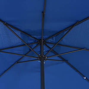 Zahradní slunečník 295 x 295 x 245 cm Polyester a ocel Azurblau - obrázek 4