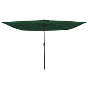 Zahradní slunečník Zelená 295 x 295 x 245 cm Polyester a ocel - obrázek 1