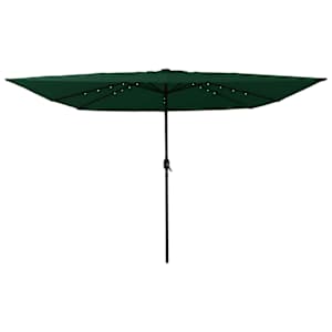 Zahradní slunečník Zelená 295 x 295 x 245 cm Polyester a ocel - obrázek 3