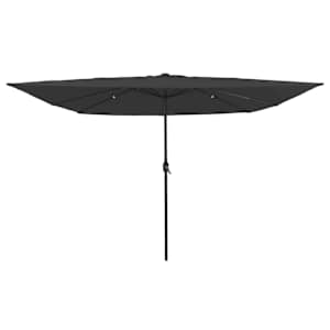 Zahradní slunečník Antracit 295 x 295 x 245 cm Polyester a ocel - obrázek 1
