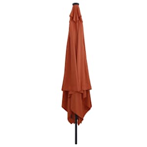 Zahradní slunečník Cihlová 295 x 295 x 245 cm Polyester a ocel - obrázek 2