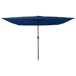 Zahradní slunečník 295 x 295 x 245 cm Polyester a ocel Azurblau - obrázek 3