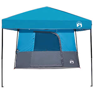 Sada Camping Stanů se střechou 2 pcs Modrá Taffeta a Tkanina - obrázek 7