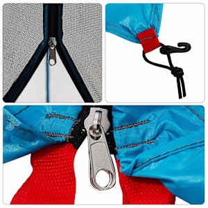Sada Camping Stanů se střechou 2 pcs Modrá Taffeta a Tkanina - obrázek 11