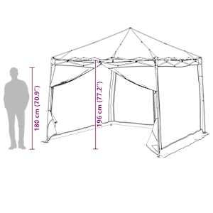 Sada Camping Stanů se střechou 2 pcs Modrá Taffeta a Tkanina - obrázek 19
