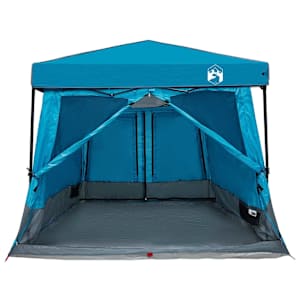 Sada Camping Stanů se střechou 2 pcs Modrá Taffeta a Tkanina - obrázek 5