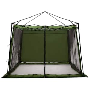 Sada Camping Stanů se střechou 2 pcs Zelená Taffeta a Tkanina - obrázek 6
