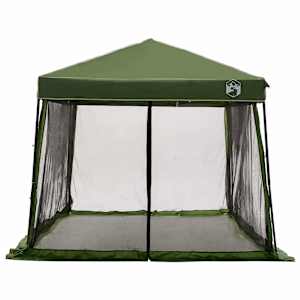 Sada Camping Stanů se střechou 2 pcs Zelená Taffeta a Tkanina - obrázek 8