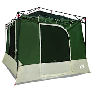 Sada Camping Stanů se střechou 2 pcs Zelená Taffeta a Tkanina - obrázek 5