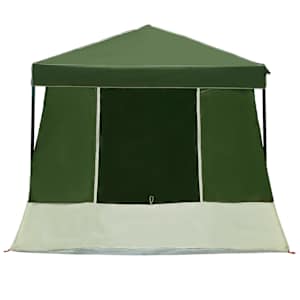 Sada Camping Stanů se střechou 2 pcs Zelená Taffeta a Tkanina - obrázek 8