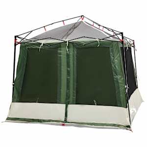 Sada Camping Stanů se střechou 2 pcs Zelená Taffeta a Tkanina - obrázek 6