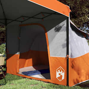 Sada Camping Stanů se střechou 2 pcs Oranžová Taffeta a Tkanina - obrázek 3