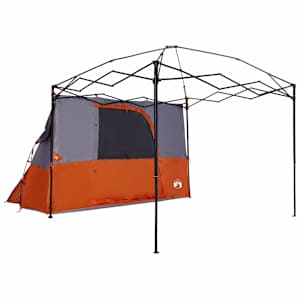 Sada Camping Stanů se střechou 2 pcs Oranžová Taffeta a Tkanina - obrázek 5