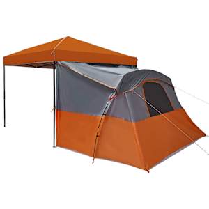 Sada Camping Stanů se střechou 2 pcs Oranžová Taffeta a Tkanina - obrázek 9