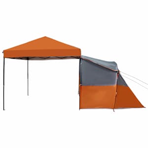 Sada Camping Stanů se střechou 2 pcs Oranžová Taffeta a Tkanina - obrázek 8